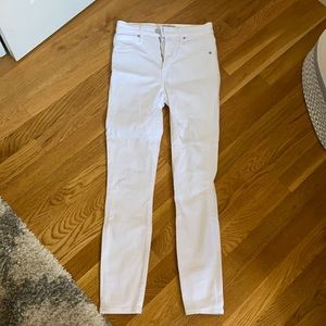 Abercrombie 00s White High Rise Skinny Jeans